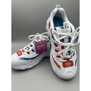 Womens Skechers Summer Fiesta D'Lites Wide Sneakers Size 7.5 149015W